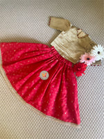 Load image into Gallery viewer, Woven Zari Bandhani Lehenga Set- Fuschia Pink
