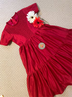 Load image into Gallery viewer, The Honeycomb Tiered 👗 Red
