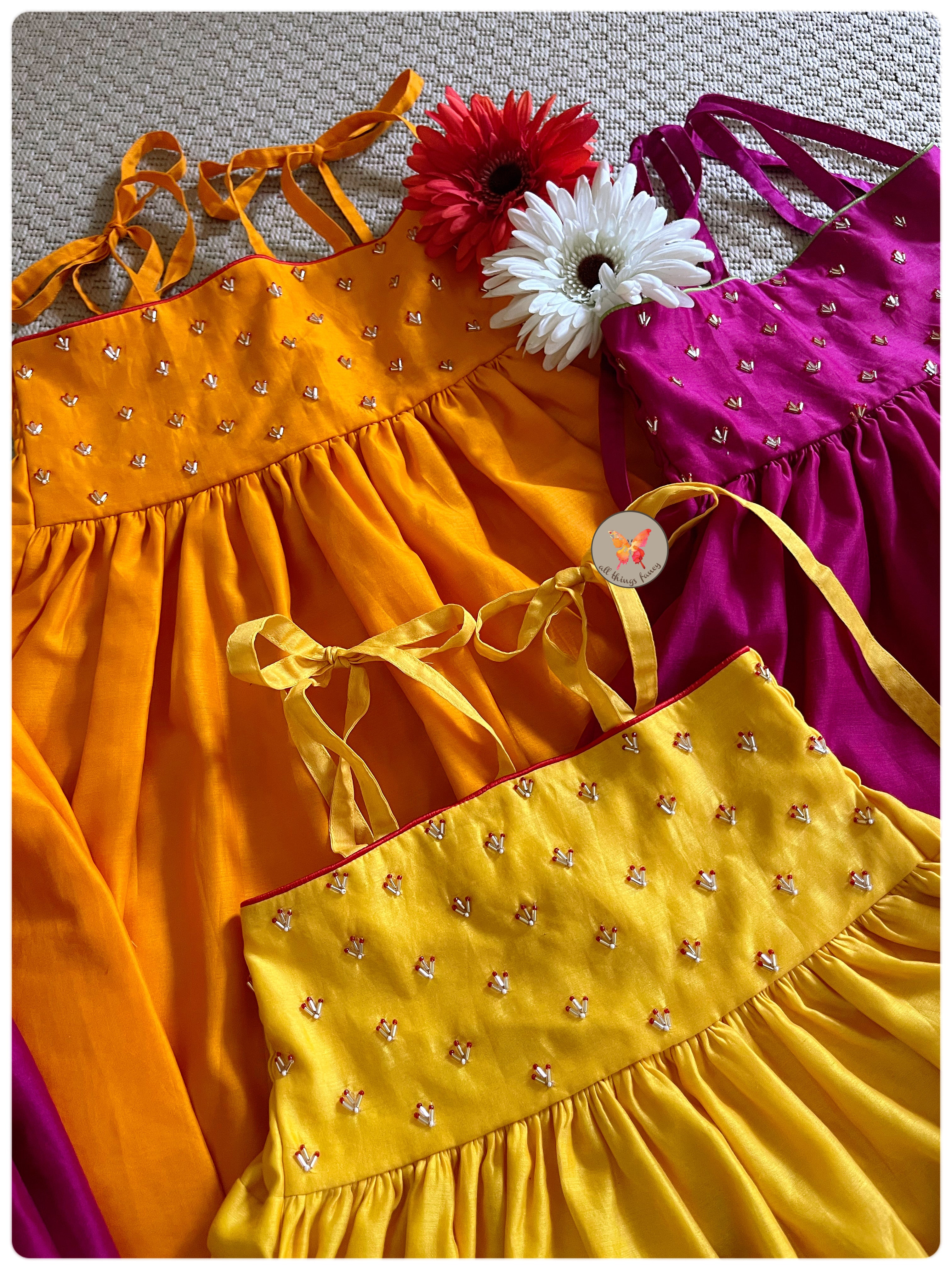 Zardozi Suit Set- Orange