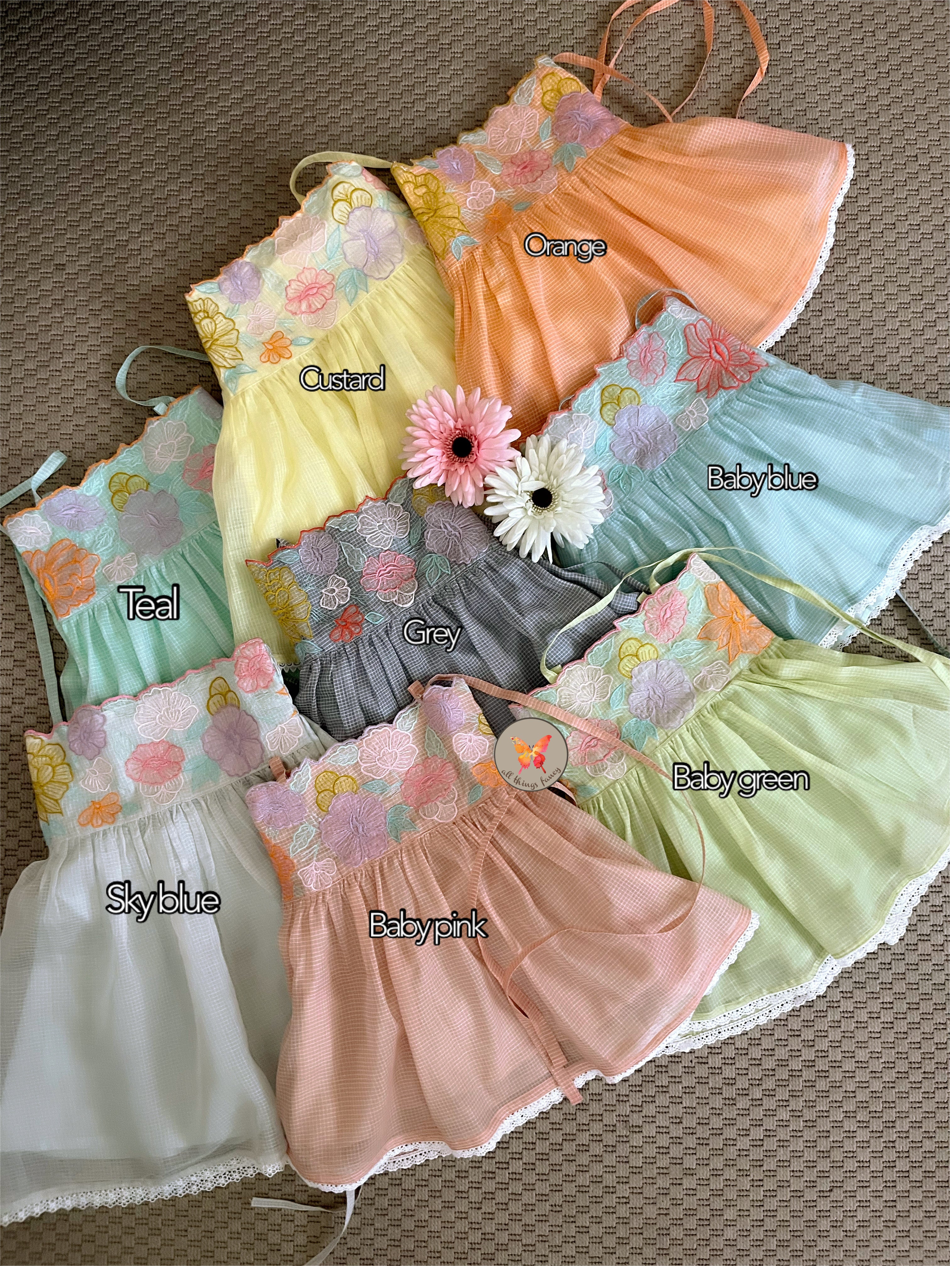 Baby Pink Cutwork Set