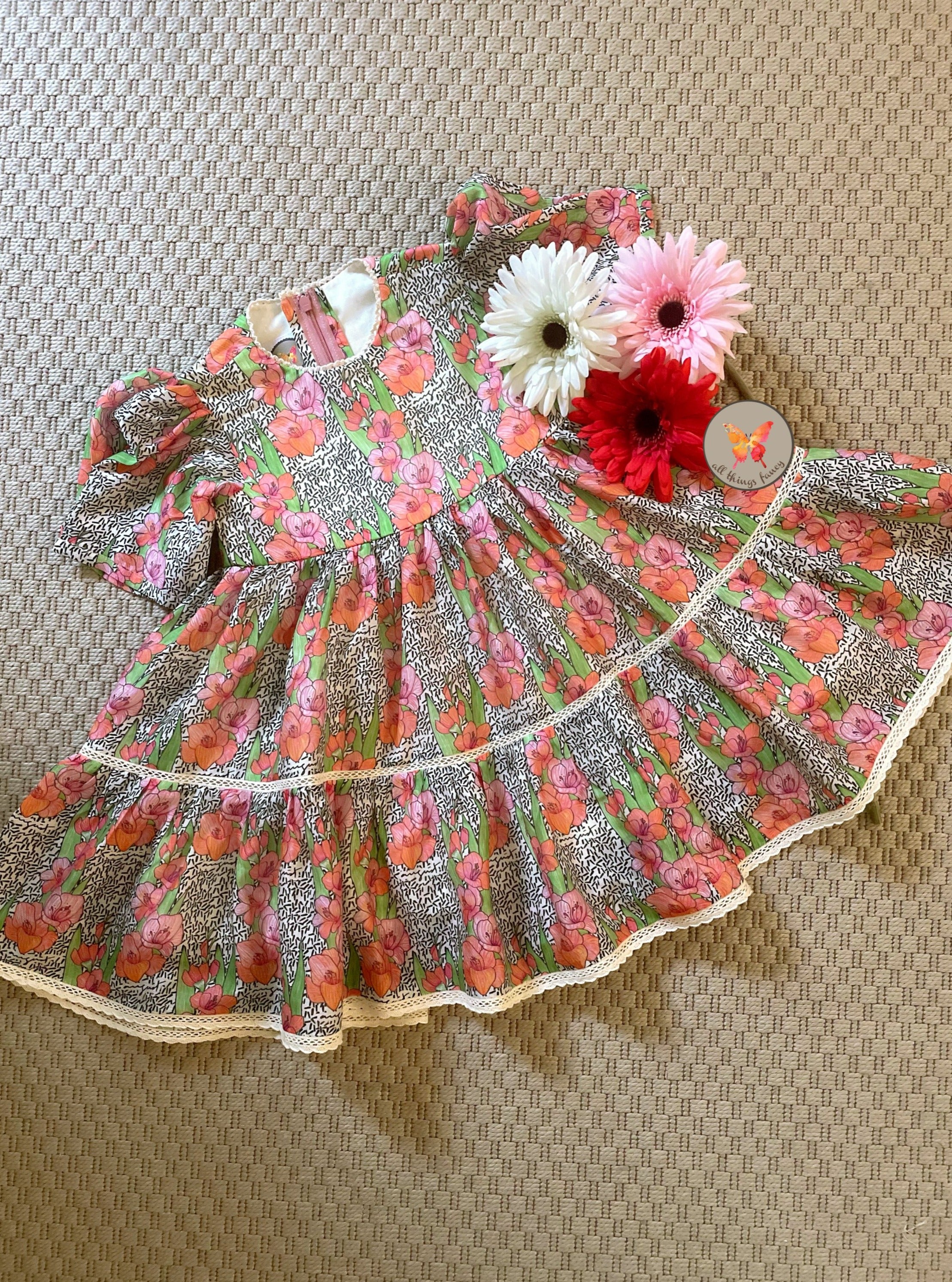 Gladiolus Tiered Dress