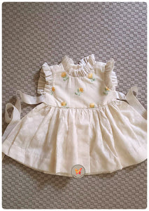 Classic Ivory Frock - Yellow