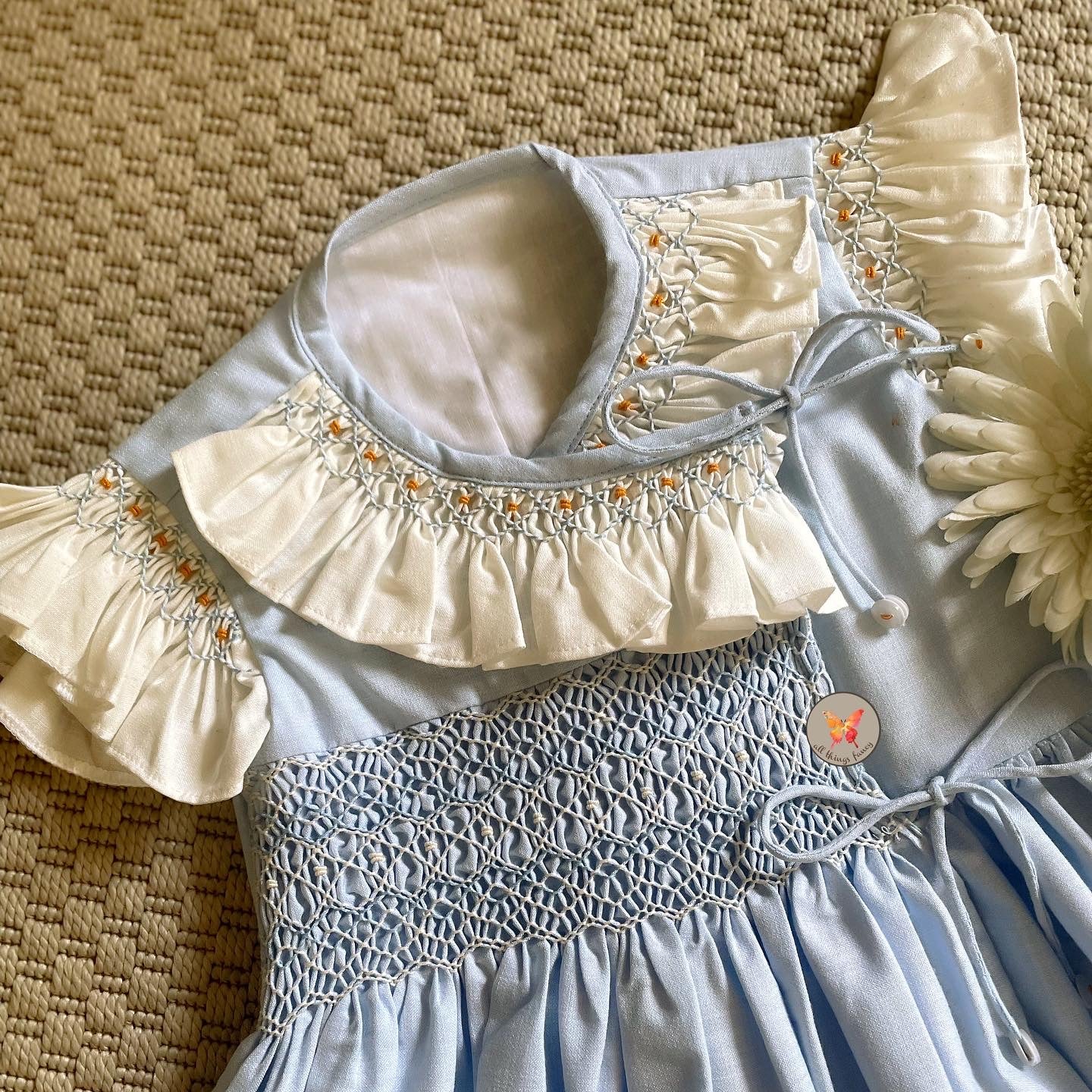 The Handsmocked Angrakhs Dress
