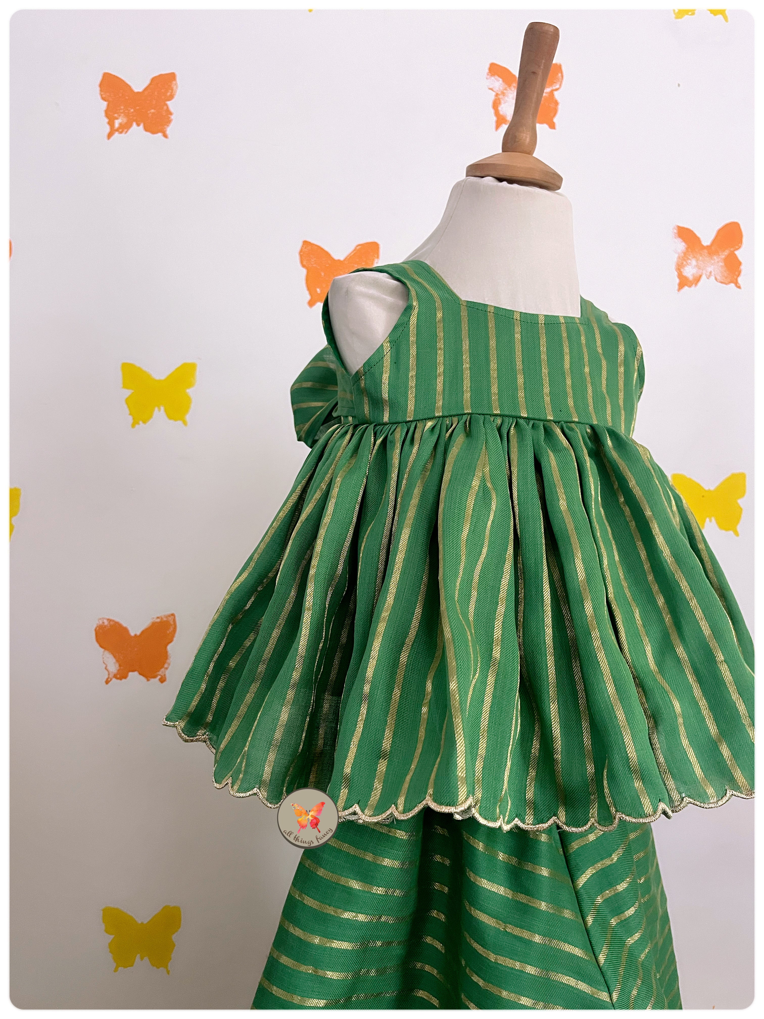 Sunahri Line Hara Sharara set