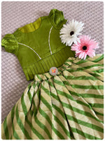 Load image into Gallery viewer, “Pehli Diwali” Lehenga Set - Tota Green
