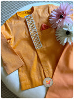 Load image into Gallery viewer, “Xoxo” Zari Checks Set - Orange
