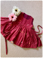 Load image into Gallery viewer, Zari Jamdani Frock- Brick Red
