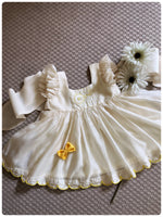 Load image into Gallery viewer, Oatmeal Daisy First Bday Dress
