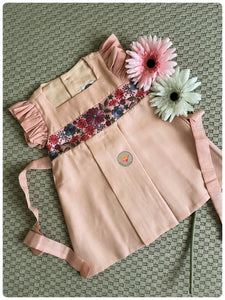 Vintage Embroidered Dress- Pink