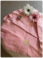Load image into Gallery viewer, Khadi Pintucked kurta set- candy
