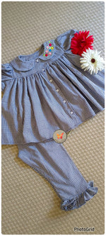Load image into Gallery viewer, Checkered Ninni time set- navy
