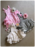 Load image into Gallery viewer, Ruffled Bummy romper- Pink
