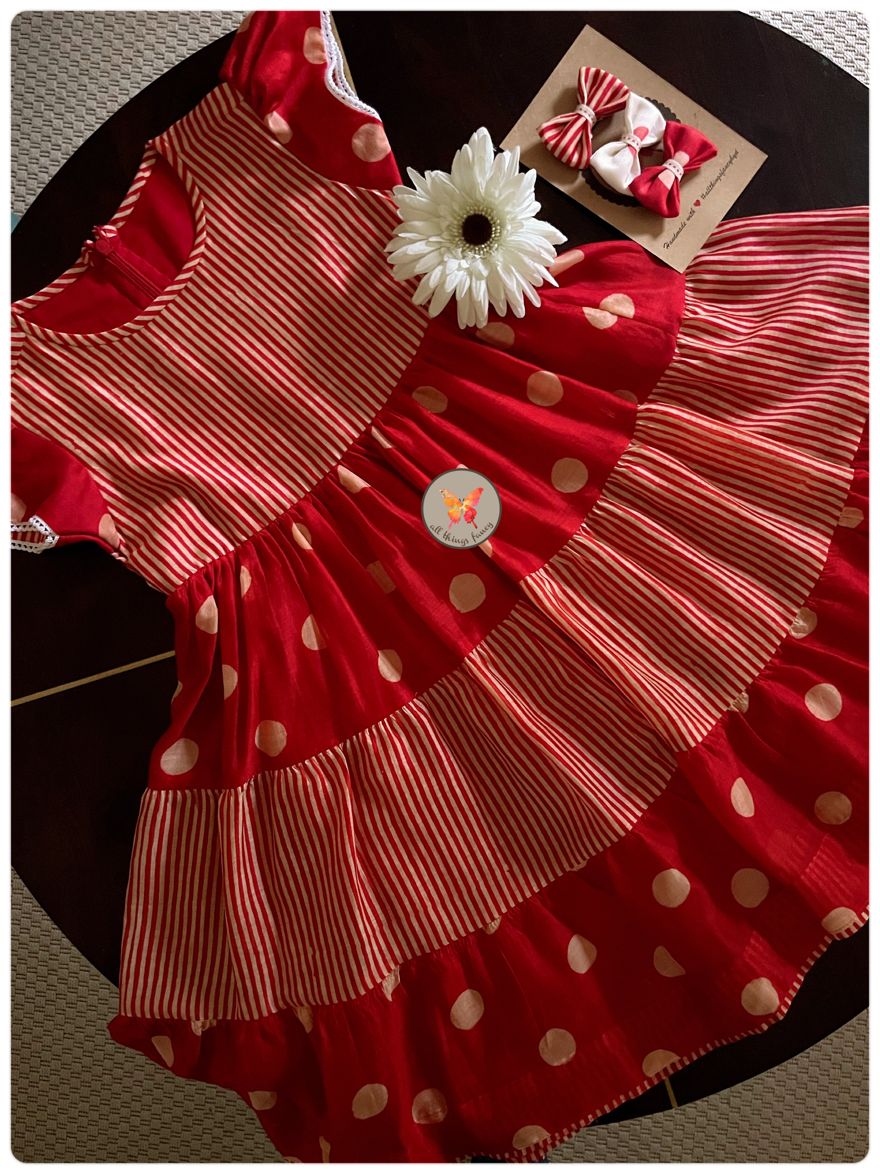 “Take a Twirl in Red” Dress