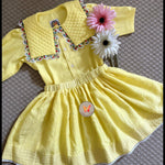 Load image into Gallery viewer, The Collared Blouse- Skirt Set- Yellow
