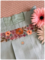 Load image into Gallery viewer, Vintage Embroidered Dress- Blue
