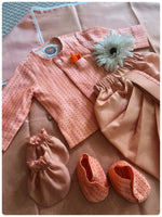 Load image into Gallery viewer, Kantha Jamna Set- Peach
