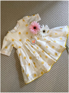Yellow Polka Tiered 👗