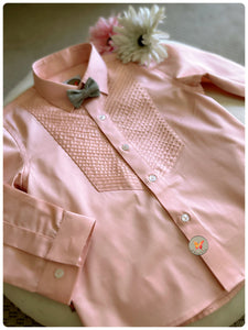 Classic Pintucked Shirt- Candy
