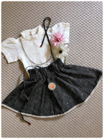 Load image into Gallery viewer, Classic Paperbag Skirt Set - B&amp;W
