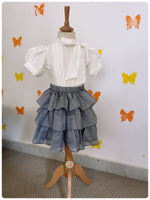 Load image into Gallery viewer, Grey Ruffled Set
